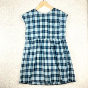 Zara girls plaid short sleeve dress sz 13-14